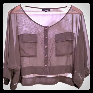 Flowy Forest Green Millau Top